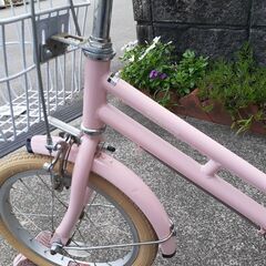 【お取引中です】子供用自転車　16インチ　補助輪付き　ピンクの画像