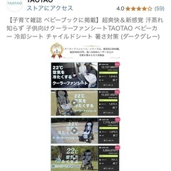 TAOTAOクーラーファンシート　一年使用の画像