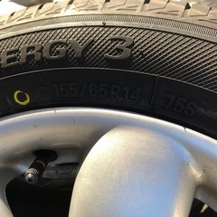 ラパン　155/65R14 純正アルミ　タイヤ未使用の画像