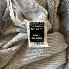 SHEIN ミニ丈 タイトスカート グレータイトスカート スウェットスカートの画像