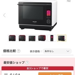 3日間限定‼︎HEALSIO電子レンジの画像