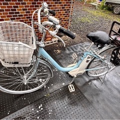 商談中、アシスト自転車の画像