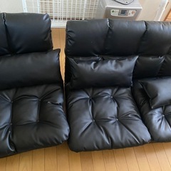 ふっくらコーナーソファー３点セットの画像