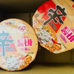2個セット韓国の最新人気ラーメン辛ラーメントゥーンバ カップ麺 113gの画像