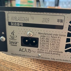 Panasonic パナソニック DIGA DMR-BW570 2009年製の画像