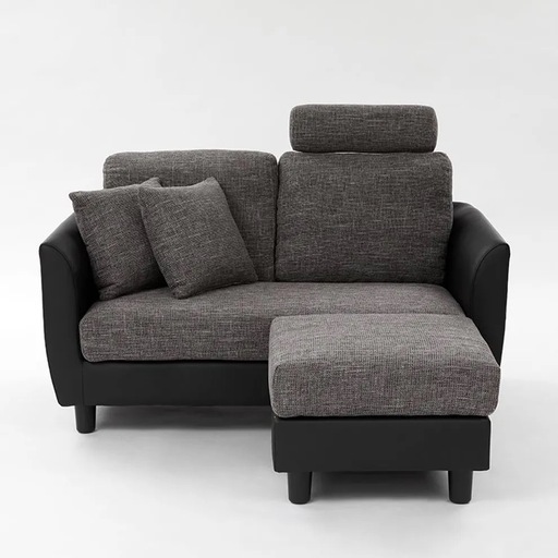 LOWYA 2人掛けカウチソファ ハイバックソファ