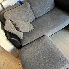 LOWYA 2人掛けカウチソファ ハイバックソファの画像