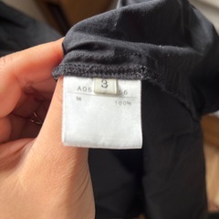 黒　ワンピース　綿100%の画像