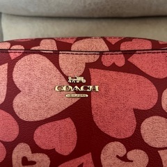 coachのハート柄のショルダーバッグ・美品
の画像