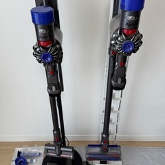 Dyson v7/v8 2本セット、スタンド付の画像