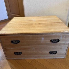 木製引き出し衣類収納の画像