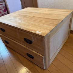 木製引き出し衣類収納の画像
