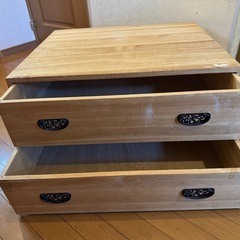 木製引き出し衣類収納の画像