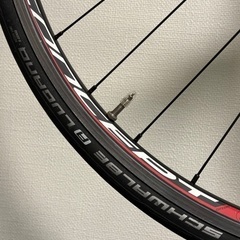 ロードバイクホイール　タイヤ付き　完成車外しの画像