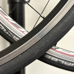 ロードバイクホイール　タイヤ付き　完成車外しの画像