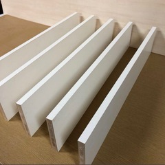 棚板５枚（白）80cm×15.4cm×2cm　の画像