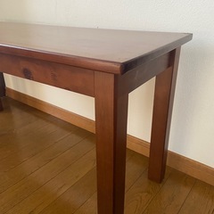 木製ベンチの画像