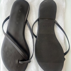 LANNE ビーチサンダル 24cm ブラックの画像