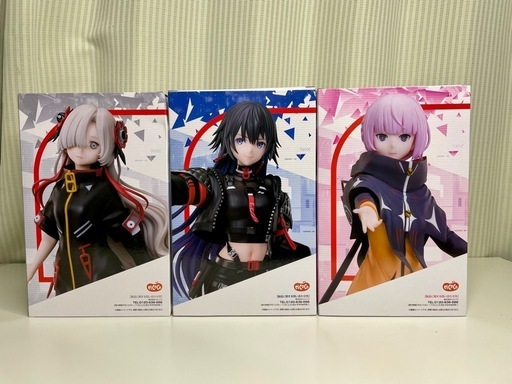 ラウンドワン限定 神椿市建設中。1/7スケールフィギュア 3種