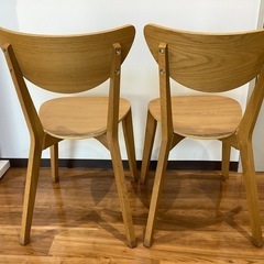 椅子2脚セット【町田市再生家具】251183の画像