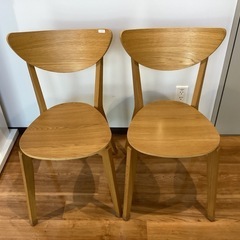 椅子2脚セット【町田市再生家具】251183の画像