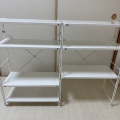 無印良品　スチールユニットシェルフ・奥行２５ｃｍタイプ・ライトグレー