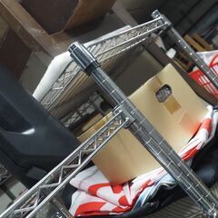 メタルラック4段、美品、棚、９０ｘ３１ｘ１８１の画像