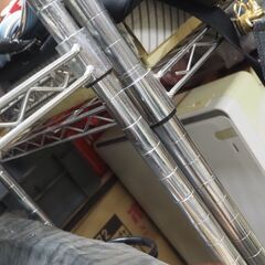 メタルラック4段、美品、棚、９０ｘ３１ｘ１８１の画像