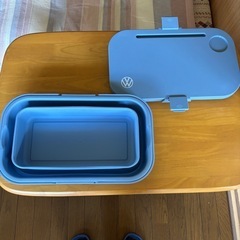 アウトドア　バスケット兼テーブル　の画像