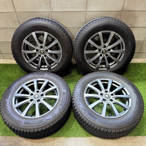 【決まりました】【美品】ハリアー　RAV4 225/65R17 4本　ホイールセット　11月末まで預かりサービス無料！　ブリヂストン　ブリザック