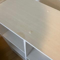 【本日引き取り可能！】白　木目調　カラーボックスの画像