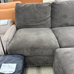 リユースのサカイ東金店　IKEA３人掛けソファー　こげ茶　オットマン付き　TJ13372の画像