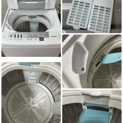 R333 ☀️ ジモティー限定特別価格！ HITACHI 洗濯機 （洗濯7.0㎏) 20年製 NW-R705 ⭐ 動作確認済 ⭐ クリーニング済の画像