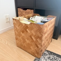IKEA BULLIG ブリッグ　バンブーボックス　2個の画像