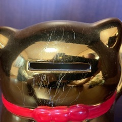 招き猫の貯金箱の画像