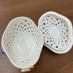 ポプリポット　小物入れ　陶器　花柄の画像