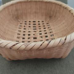 山崎大造・四つ底パンかご。 37cm × 32cm 深さ 11cmの画像
