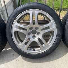 インプレッサ　レガシィ  純正ホイール　タイヤセット　215-45-R17の画像