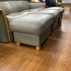 浜本工芸 オットマン付き3人掛けソファー【トレファク 川越店】の画像