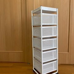 キッチンワゴン5段　スチールの画像