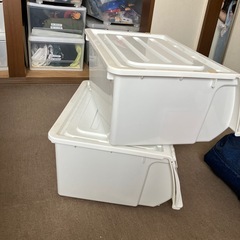 衣類収納ケース 2個600円の画像