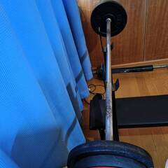 【調整中】ベンチプレス一式＋バーベル　あげます　引取限定の画像