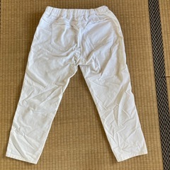 ユニクロ　ドライイージークロップドレギンス　ホワイト　M クロップドパンツの画像