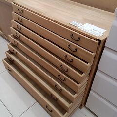 ★リユースのサカイ日立店★HJ7150 株式会社ニッセン 桐タンス ナチュラルブラウン H76×D45×W96 クリーニング済み の画像