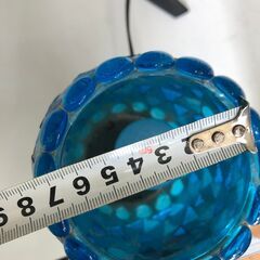 リサイクルショップどりーむ鹿大前店　No.2169　幅約11cm　高さ約17cm　直径約7cm　ブルーガラスの画像