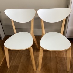 ダイニングチェア　2脚セット【町田市再生家具】251149の画像