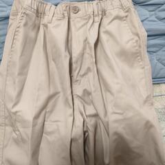 ㊵新品ワイドチノパンツ  夏薄手Мの画像