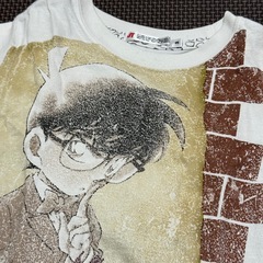 ユニクロUT☆名探偵コナン金田一☆Tシャツ2枚セット☆イエローホワイトの画像