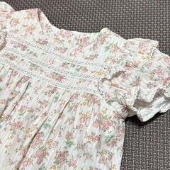 タルティーヌエショコラ☆レースフリルリボン花柄セットアップ靴下付き☆ピンクの画像