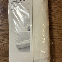 IKEA ダブル　ボックスシーツの画像